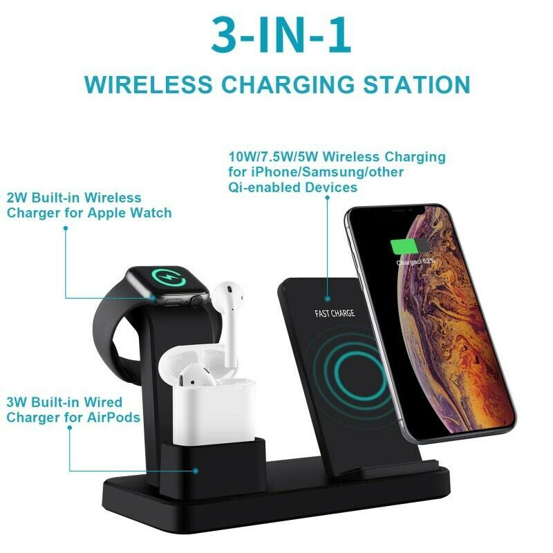 NestDock — 3-in-1 Wireless Charging Station